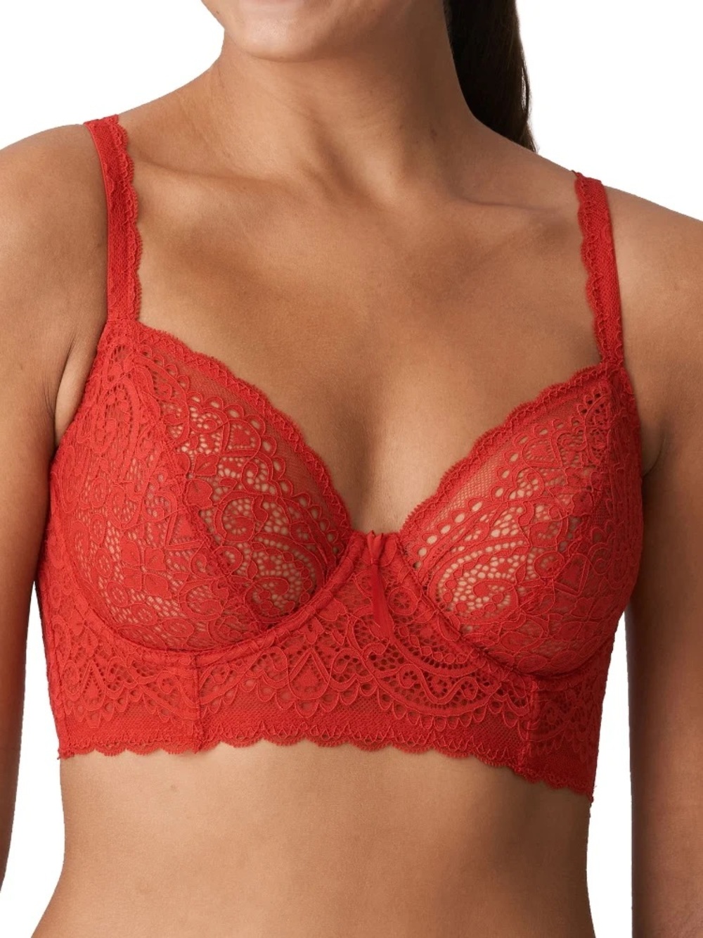 Prima Donna Twist "I Do" Plunge Longline Bra Red UK 36G/ EU 80G